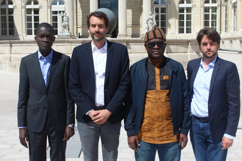 Le député insoumis Bastien Lachaud a reçu à l'Assemblée nationale les représentants du FNDC Oumar Sylla, dit Foniké Mengué Coordinateur Nat