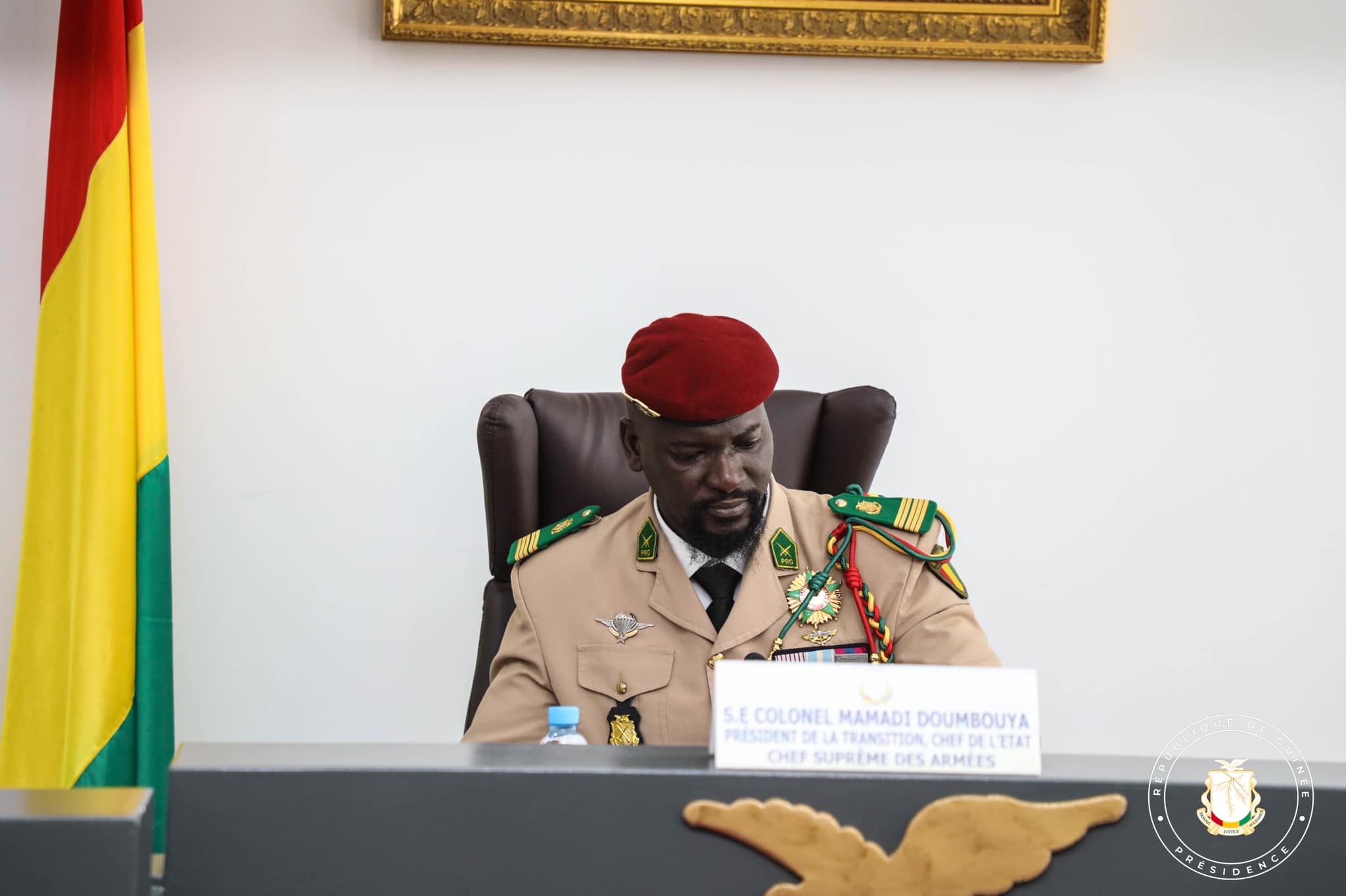 Lors du conseil des ministres d'hier jeudi 4 août 2022, colonel Mamadi Doumbouya, président de la transition Guinéenne,  s’exprimant sur la communication