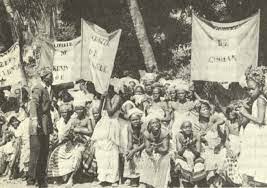 La révolte des femmes Guinéennes contre le président Ahmed Sékou Touré a eu son début le 27 août au marché m'Balia de Conakry avant de prend